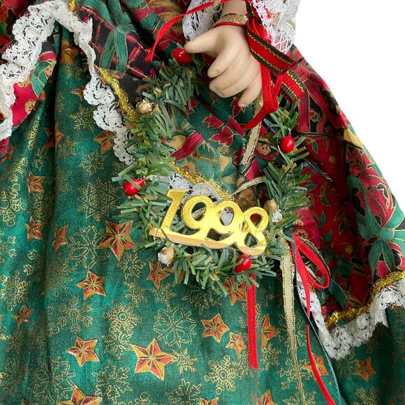 Heritage Signature Collection Christmas Porcelain Doll Nicole Vtg 1998 #30018 - Picture 11 of 14